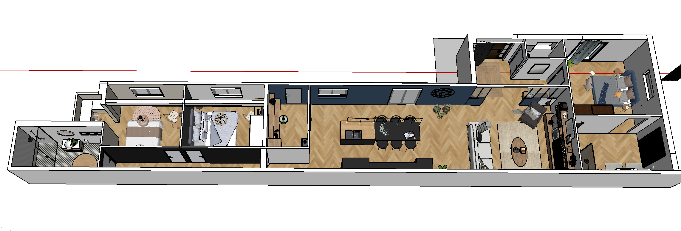 Vue 3D du projet d’aménagement